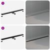 vidaXL Duschablauf 2-in-1 mit 360&deg; Siphon Schwarz 100 cm Edelstahl 304
