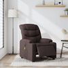 vidaXL Massagesessel Elektrisch Dunkelbraun Stoff