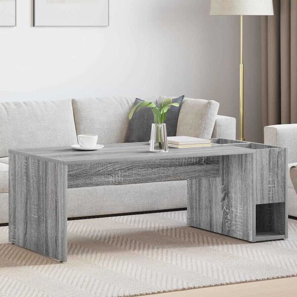 vidaXL Couchtisch Graues Sonoma 101,5 x 50 x 37 cm Holzwerkstoff