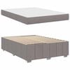 vidaXL Bettrahmen mit Matratze Taupe 140 x 200 cm Stoff