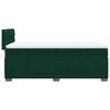 vidaXL Boxspringbett mit Matratze Dunkelgr&uuml;n 100x200 cm Samt