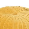 vidaXL Pouf Baumwollsamt Kittel-Design 40×30 cm Gelb