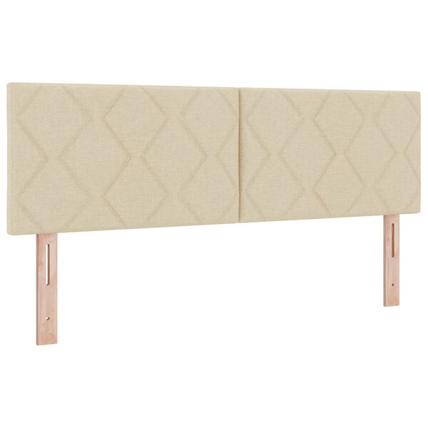 vidaXL Kopfteil Creme 160 cm Stoff