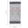 vidaXL Teppich Rosa und Aquamarin 80x150 cm Baumwolle