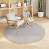 vidaXL Bereichsteppiche Rund HUARTE Creme &Oslash; 200 CM Polyester