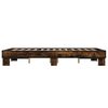 vidaXL Bettgestell R&auml;uchereiche 120x190 cm Holzwerkstoff und Metall