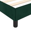 vidaXL Bettgestell ohne Matratze Dunkelgr&uuml;n 90x190 cm Samt