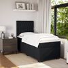 vidaXL Boxspringbett mit Matratze Schwarz 90x190 cm Samt