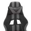 vidaXL Gaming-Stuhl Schwarz und Grau Kunstleder