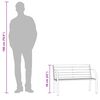 vidaXL Kinder-Gartenbank 81 cm Chinesisches Tannenholz Grau