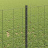 vidaXL Zaun mit Pfosten Grau 1 x 10 m Stahl