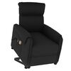vidaXL Massagesessel mit Aufstehhilfe Schwarz Stoff