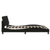 vidaXL Bettgestell ohne Matratze "Hanko" Schwarz 180x200 cm Stoff