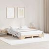 vidaXL Bettrahmen Natur 150 x 200 cm Massives Kiefernholz