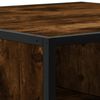vidaXL Couchtisch R&auml;uchereiche 100x100x30 cm Holzwerkstoff und Metall
