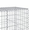vidaXL Gabione mit Deckel 750x100x100 cm Verzinktes Eisen
