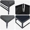 vidaXL Gartensofa-set mit Kissen 10 pcs Schwarz Stahl