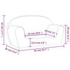 vidaXL Kindersofa 2-Sitzer Blau Weich Pl&uuml;sch