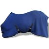 Pferdedecke Fleecedecke Abschwitzdecke mit Kreuzbegurtung 155 cm blau