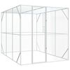 vidaXL Vogelk&auml;fig Anthrazit 210 x 304 x 213 cm