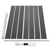 vidaXL Zaunelement Set WPC 872x146 cm Schwarz