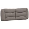 vidaXL Bettgestell ohne Matratze "Hvar" Taupe 180x200 cm Stoff