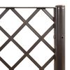 vidaXL Pflanzk&uuml;bel mit Rankgitter Braun 200x160x142 cm PP