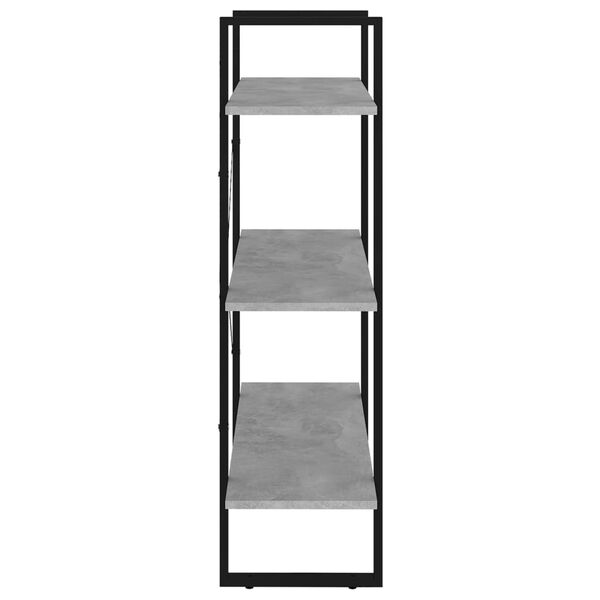 vidaXL B&uuml;cherregal Betongrau 80x30x105 cm Holzwerkstoff