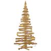vidaXL Weihnachtsb&auml;ume mit St&auml;nder Braun 180 cm Massivholz Kiefer