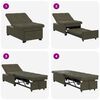 vidaXL Schlafsofa Olivegr&uuml;n 194 x 67 x 82 cm Huahua Stoff