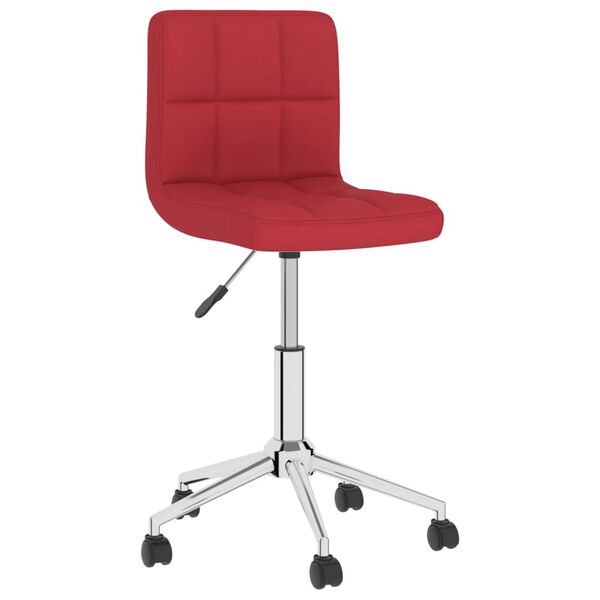 vidaXL Esszimmerst&uuml;hle 2 Stk. Drehbar Weinrot Stoff