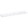 vidaXL Wandregal 4 pcs Wei&szlig; Marmor 60 x 9 x 3 cm Holzwerkstoff