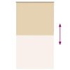 vidaXL Verdunkelungsrollo Beige 120x230 cm Stoffbreite 116,6 cm