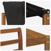 vidaXL Outdoor-Sofagarnitur mit Kissen 7 pcs Nat&uuml;rlich und Schwarz