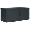vidaXL Aktenschrank Anthrazit 90x40x240 cm Stahl