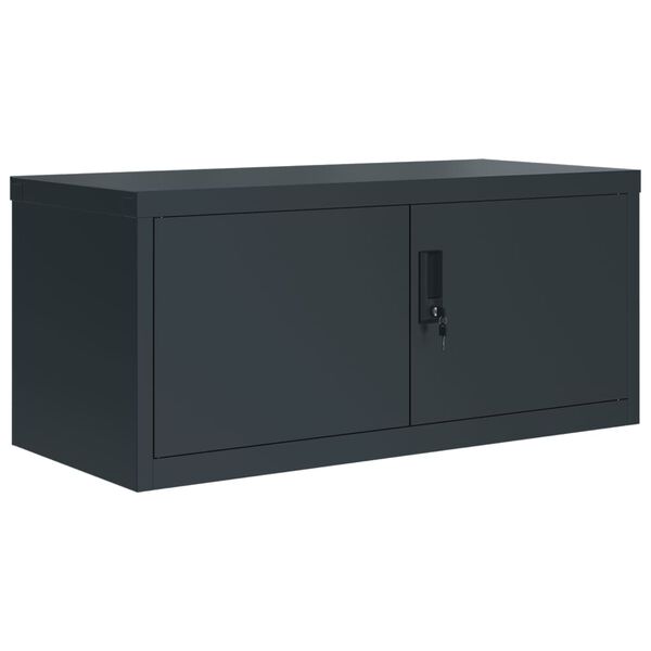 vidaXL Aktenschrank Anthrazit 90x40x240 cm Stahl