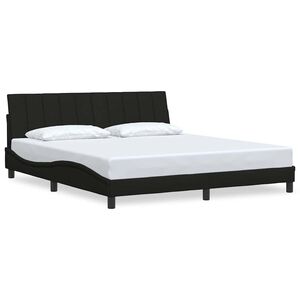 vidaXL Bettgestell ohne Matratze "Hanko" Schwarz 180x200 cm Stoff
