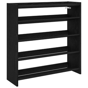 vidaXL Schuhregal Schwarz 80x25x81 cm Holzwerkstoff