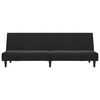 vidaXL Schlafsofa 2-Sitzer Schwarz Samt