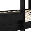 vidaXL Etagenbett f&uuml;r Kinder Schwarz Eichen-Optik 80 x 160 cm