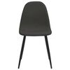 vidaXL Esszimmerst&uuml;hle 2 Stk. 45x53,5x83 cm Schwarz Kunstleder