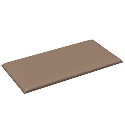 vidaXL Wandpaneele 12 Stk. Cappuccino-Braun 30x15cm Kunstleder 0,54 m²