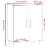 vidaXL Sideboard Artisan-Eiche 69,5x34x90 cm Holzwerkstoff