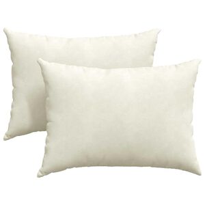 vidaXL Sofakissen 2 St&uuml;ck Creme 70 x 50 cm Cordstoff