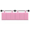 vidaXL H&auml;ngevorderseite Wandmontiert Rosa 150 x 55 x 5 cm Stoff