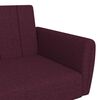 vidaXL Schlafsofa 2-Sitzer mit Fu&szlig;hocker Lila Stoff