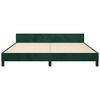 vidaXL Bettgestell ohne Matratze Dunkelgr&uuml;n 160x200 cm Samt