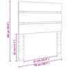 vidaXL Kopfteil Artisan-Eiche 75 cm Holzwerkstoff