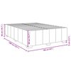 vidaXL Bettgestell ohne Matratze Taupe 160x200 cm Stoff