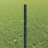 vidaXL Zaun mit Pfosten Gr&uuml;n 0,5 x 50 m Stahl und PVC